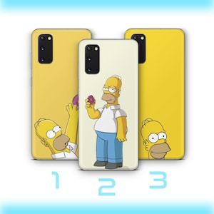 Homer 5 Phone Case Cover For VARIOUS Samsung Galaxy Models Simpson Funny Cartoon Character Dad Father Lazy Sarcastic