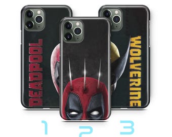 Deadpool Wolverine 2 Phone Case Cover For Apple iPhone 11 12 13 14 15 16 PRO PLuS MiNI MAX Model American Superhero Crazy Guy Claw Hand Hero