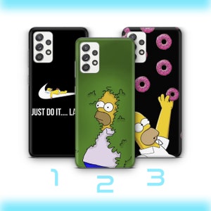 Homer 1 Phone Case Cover For Samsung A12 A32 A52 72 20 30 A50 70 A31 A51 A71 Simpson Funny Cartoon Character Dad Father Lazy Sarcastic