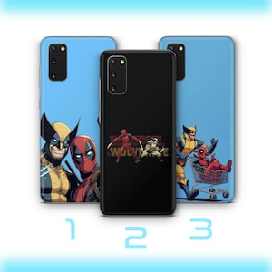 Deadpool Wolverine 8 Phone Case For Samsung Galaxy S20 S21 S22 S23 S24 FE S25 Plus Ultra Edge American Superhero Crazy Guy Claw Hands