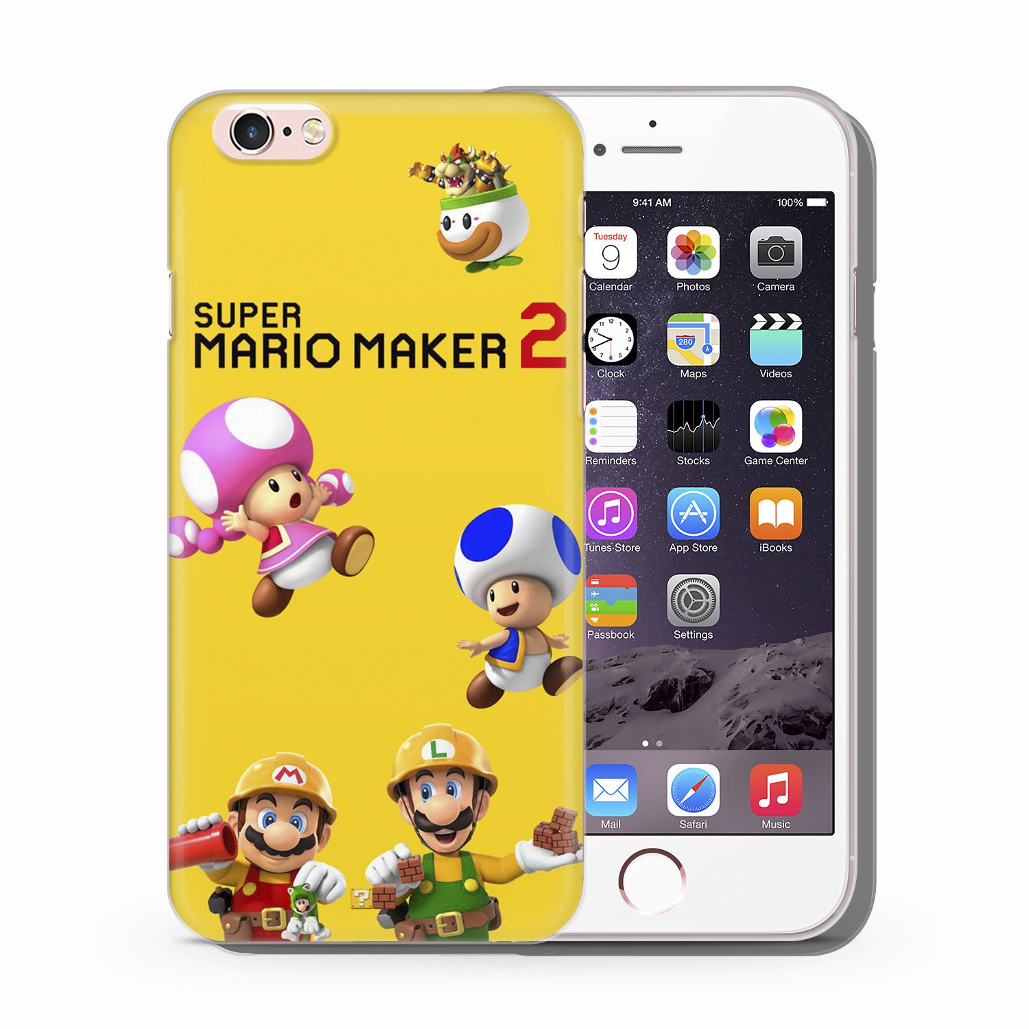 スーパーマリオ6 スマホケースカバー Apple iPhone 5 SE 2020 2022 6 7
