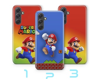 Capa protetora para celular Super Mario 3 para Samsung A14 A15 A16 A17 A25 A26 A33 A34 A35 A36 A53 A54 A55 A56 A72 A73 + mais modelos de videogame vintage