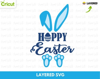 Happy Easter , Easter bunny svg, Bunny svg, Easter svg, Rabbit svg, bunny rabbit svg, Cricut and silhouette