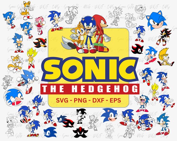 SONIC PNG the Hedgehog Png Sonic Bundle Png Sonic Layered Png Sonic Face Png  Sonic Characters Png Cut Files for Cricut Scrapbooking 