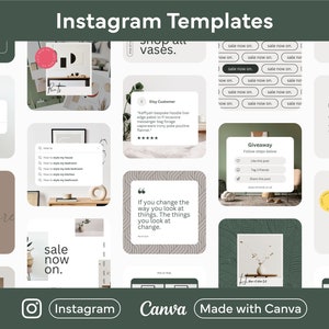 Minimal Instagram Templates Instagram, Instagram Templates, Instagram Design, Instagram Theme, Instagram Post, Instagram Post Template image 1