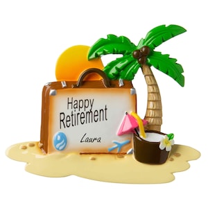 Personalized happy retirement, Gifts, Ornament with Name, retirement gift, retired