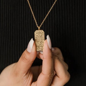 Ayat-ul-Kursi Necklace, Ayat Kursi Necklace Rose Gold