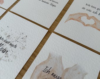 Affirmation cards for female teachers and educators – a little motivation and gratitude for your desk