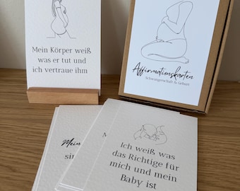 Birth affirmations - Affirmation cards for pregnancy & birth – Mental preparation and trust