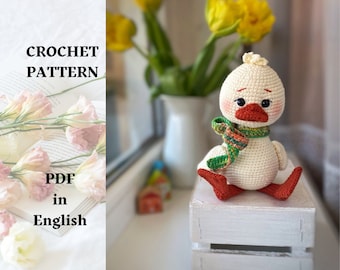 Crochet toy pattern Duck