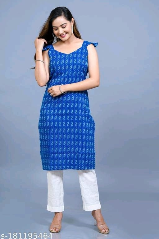 Cotton clearance sleeveless kurtis