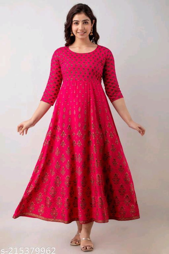 Top 199+ ladies gown kurti latest