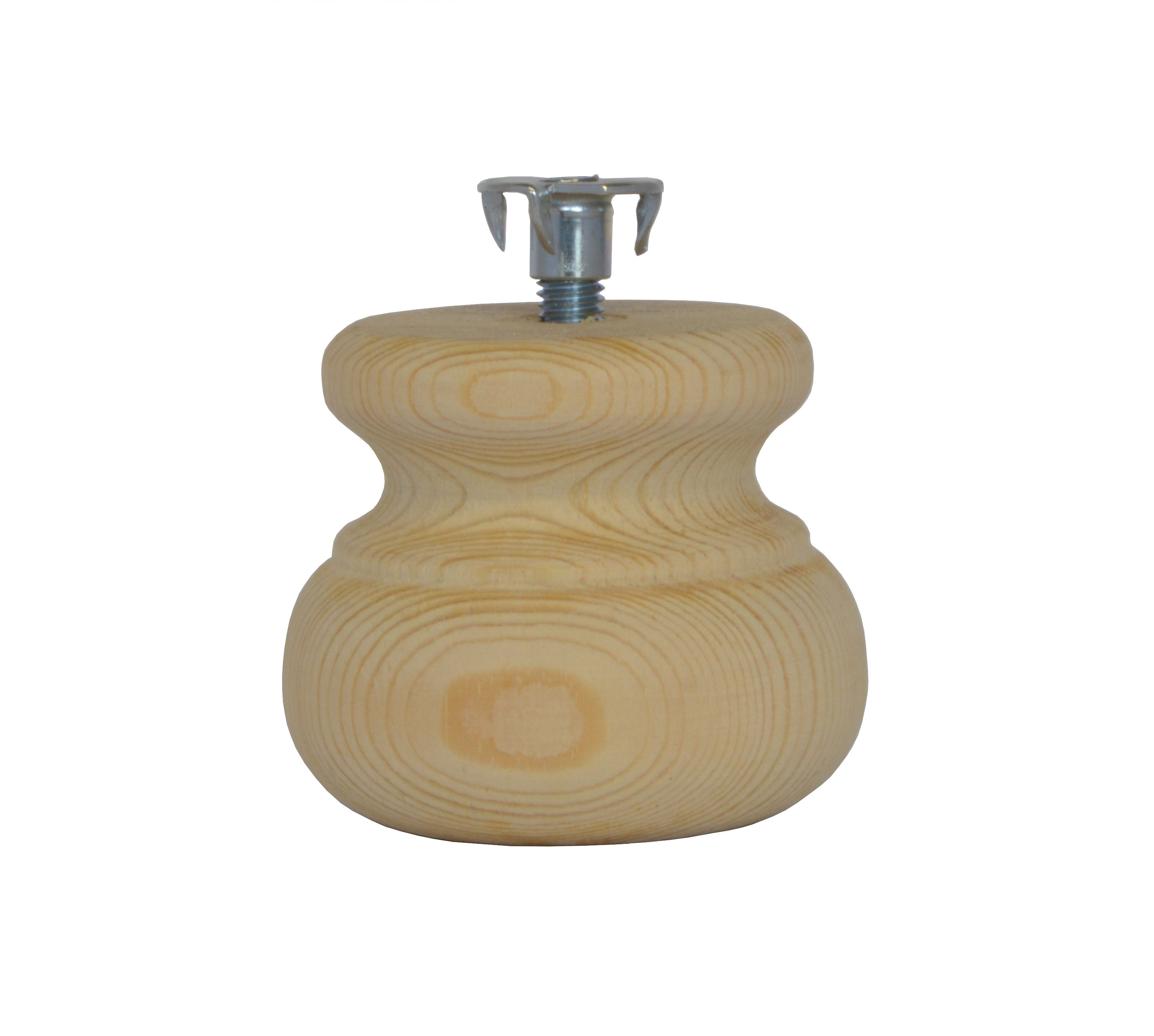 Wooden Pine Foot Replacement Small Bun Foot 66mm X 56mm Single Fittings Chests Beds Furniture