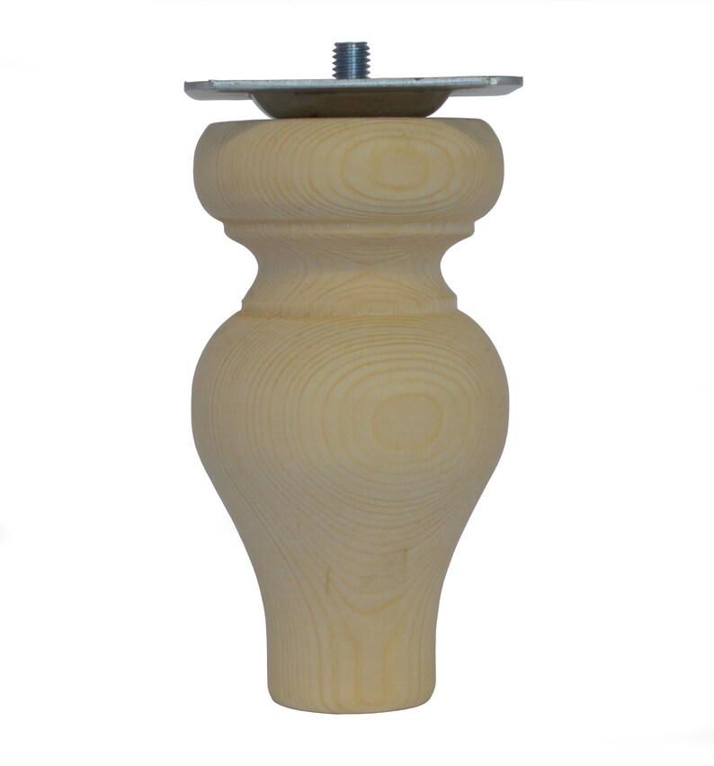 Wooden Pine Foot Replacement Small Tulip Foot 66mm X 120mm Single