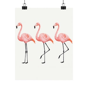 Flamingo Art Print: Tropical Home Decor, Summer Vibes