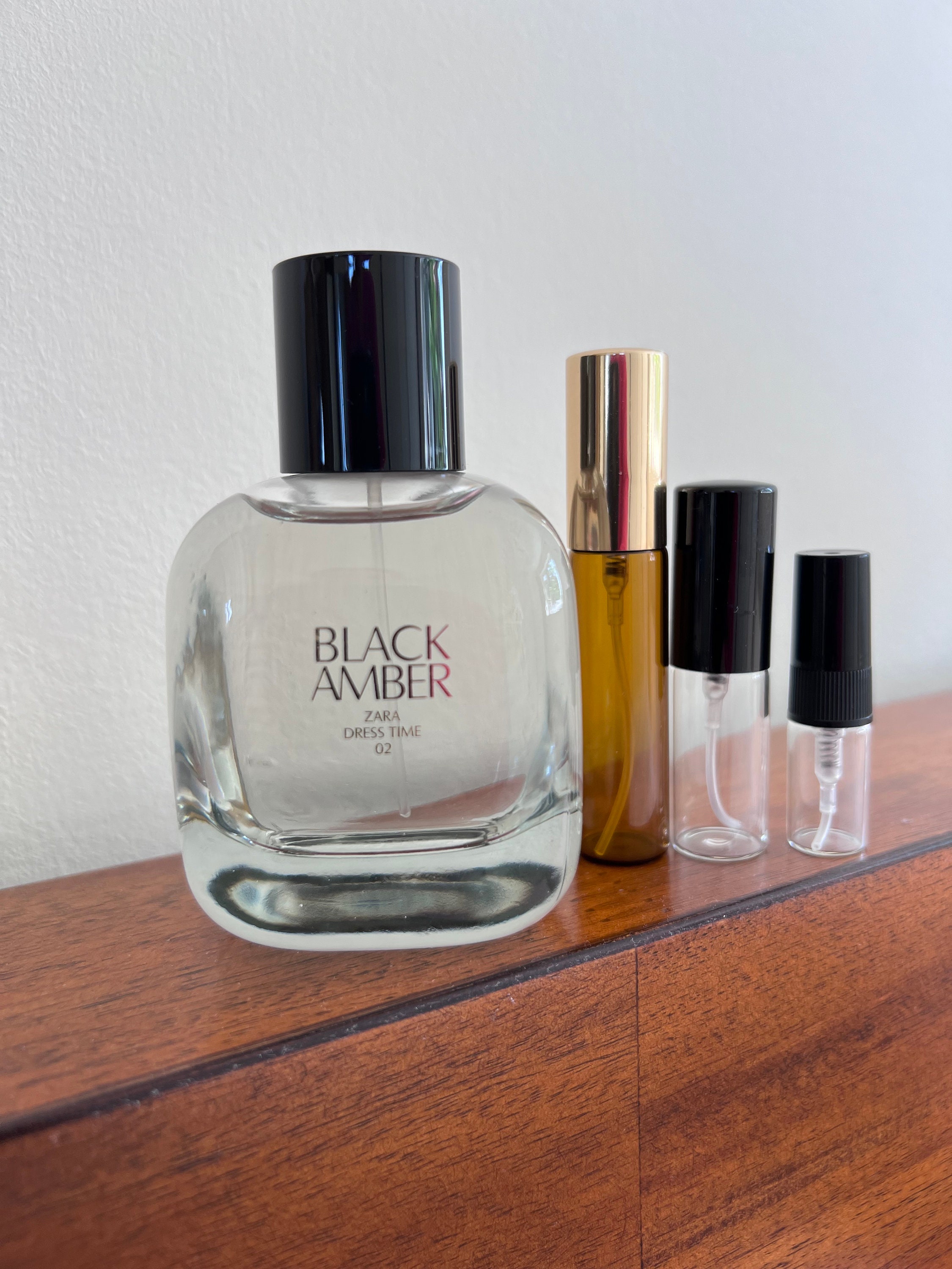 Zara Black Amber original Perfume Sample Etsy