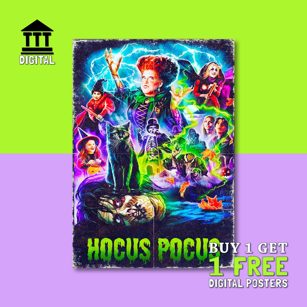 Hocus Pocus Movie Poster Film Poster Design Digital Download - Etsy