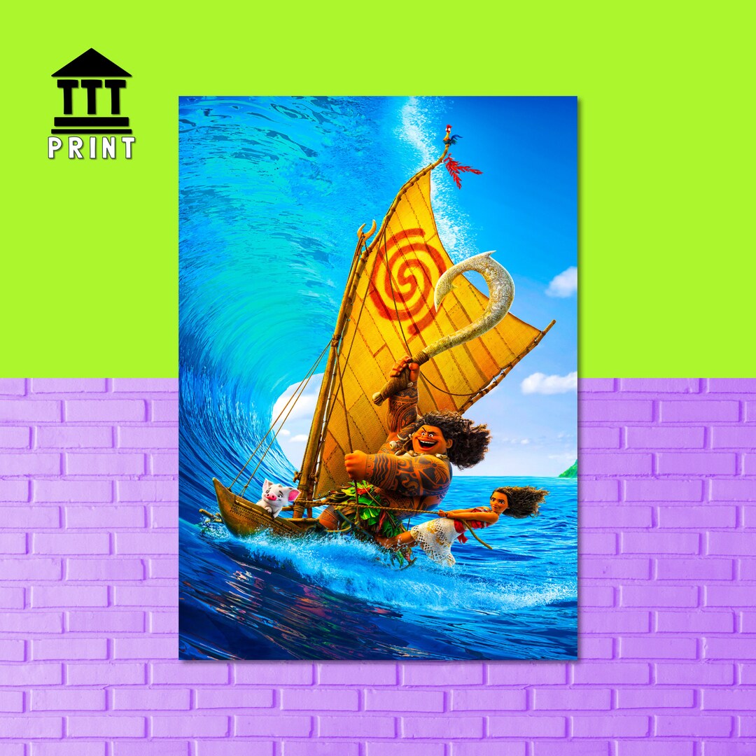 Moana Movie Poster Film Poster Design Print Excellent Quality - Etsy