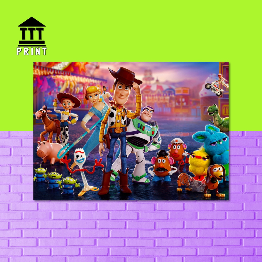 Toy Story 4 Movie Poster Film Poster Design Print Excellent Etsy
