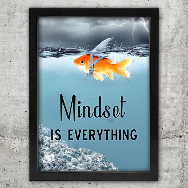 Mindset is Everything Fish - Etsy