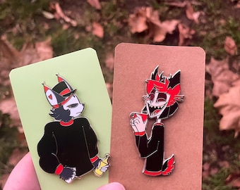 LAST RESTOCK  || Alastor || Husk || RadioHusk || Hazbin Hotel Pin || Fall || Sweater Weather || Husker || HuskerDust