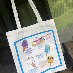 LIMITED || Adventure time tote || ice cream tote || summer tote bag