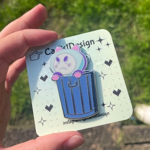 Trash Can Puppycat || Bee and Puppycat Pin || Hard enamel puppycat