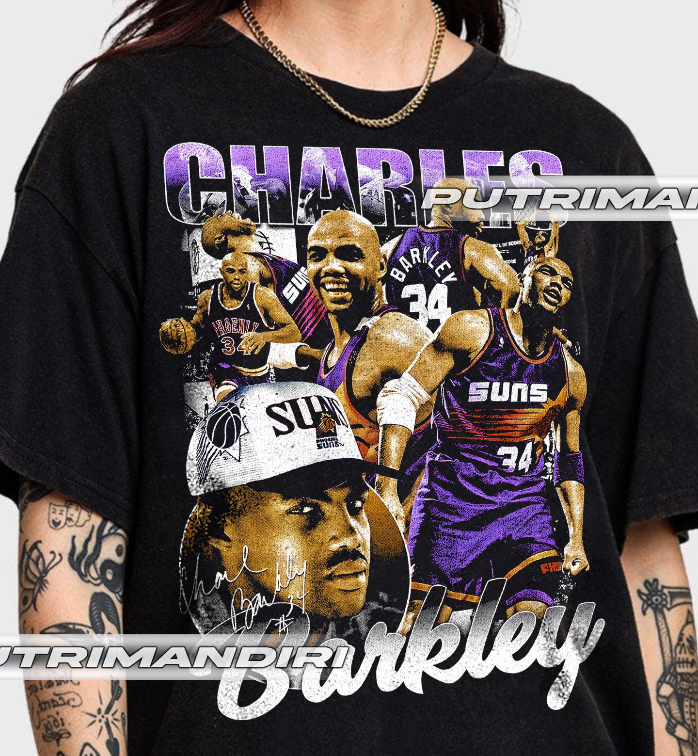 Vintage 90s Graphic Style Charles Barkley T-Shirt, PHX Charles Barkley  Shirt, Vintage Oversized Sport Tee, Retro Basketball Bootleg Gifts