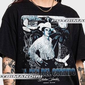 Chalino Sanchez - El Rey Del Corrido - Mexican Singer and Composer Unisex Softstyle T-Shirt PMT008
