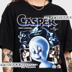 Casper Movie 1995 Family Comedy T-Shirt, Halloween Movie T-Shirt, Gift For Woman and Man Unisex T-Shirt