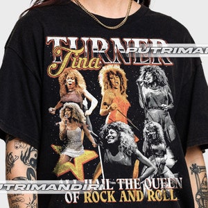 Camiseta unisex de estilo suave de Tina Turner, cantante y bailarina, PMT0038