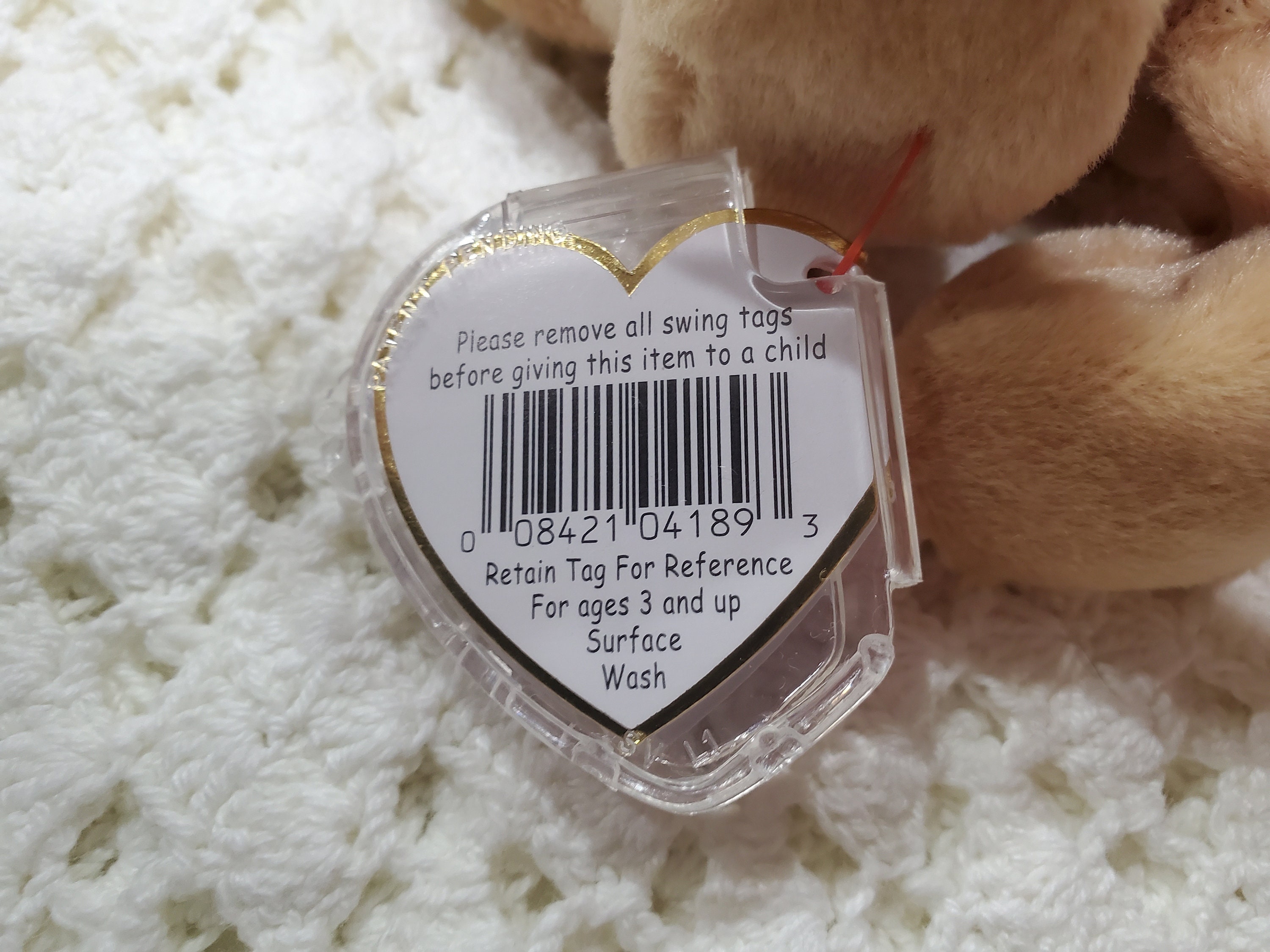Ty Beanie Baby Fetch Golden Retriever With Tag Errors Retired. - Etsy