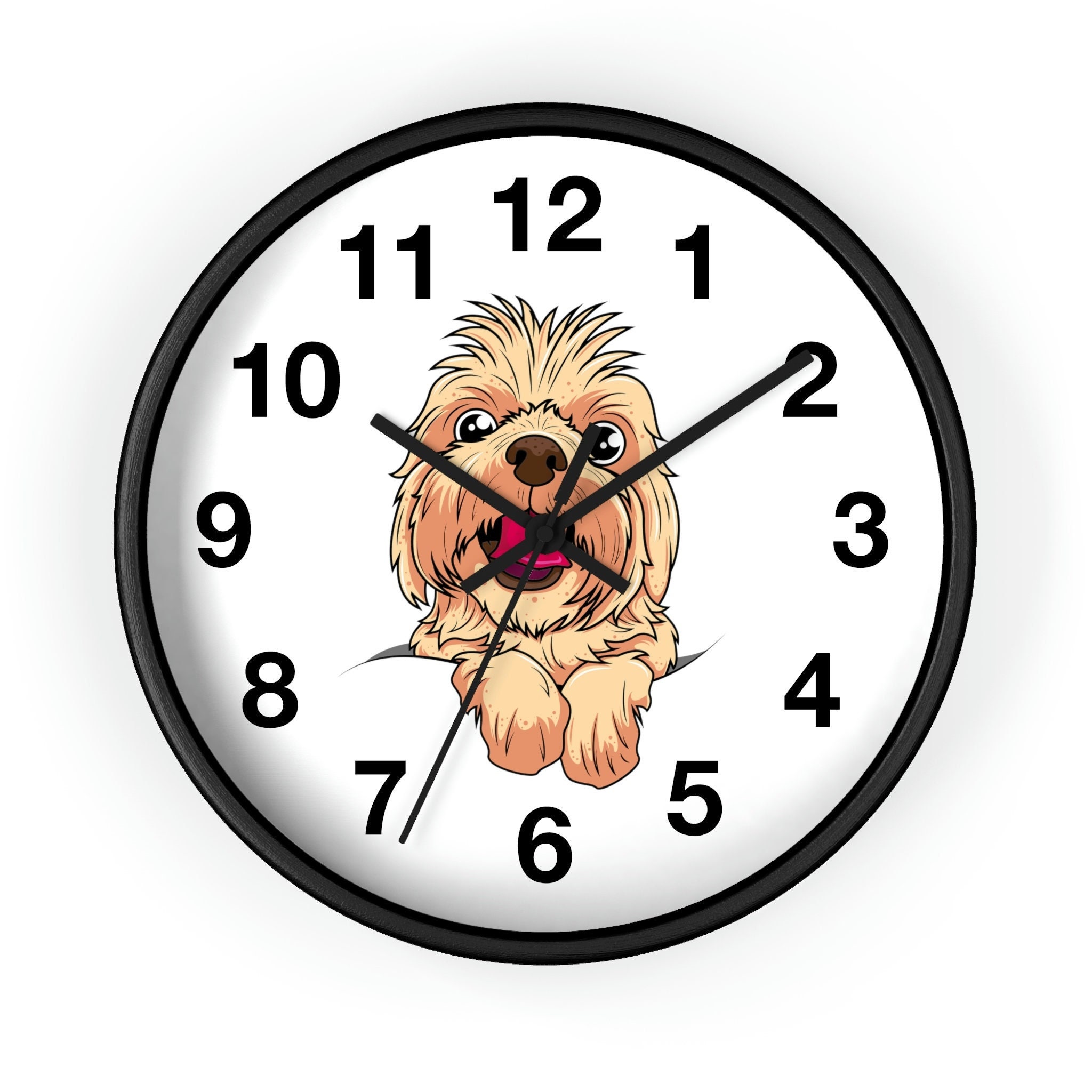 Dog Theme Wall Clock Vintage Wall Clock Funny Dog Wall Etsy