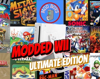 Modded Wii - Ultimate Edition | 4TB | Over 11000 Titles | Complete Wii, GC, WW and Retro Libraries | 500+ Hacks and Translations