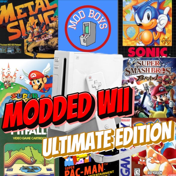 Modded Wii - Ultimate Edition | 4TB | Over 11000 Titles | Complete Wii, GC, WW and Retro Libraries | 500+ Hacks and Translations