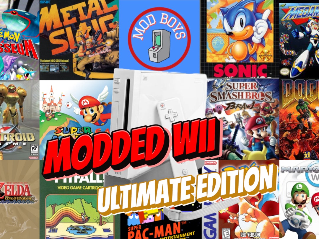 Modded Wii Ultimate Edition 4TB Over 11000 Games Etsy