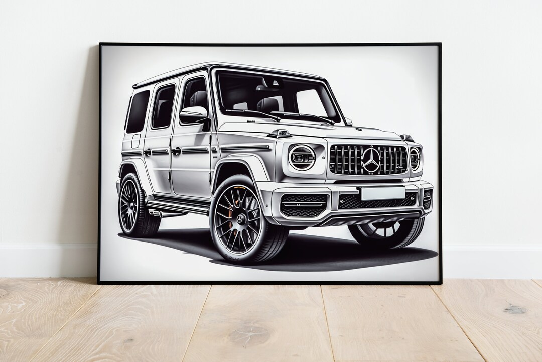 T-shirt Graphique Mercedes Classe G (G-Wagon) - Fan Art - Coton - Taille Au Choix - Neuf Avec étiquette