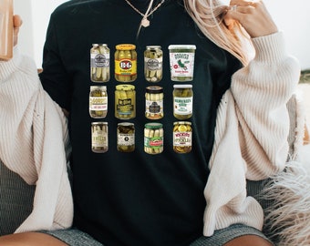Vintage Pickle T-Shirt – Canned Pickles Graphic Tee, Pickle Jar Shirt, Christmas Gift for Women