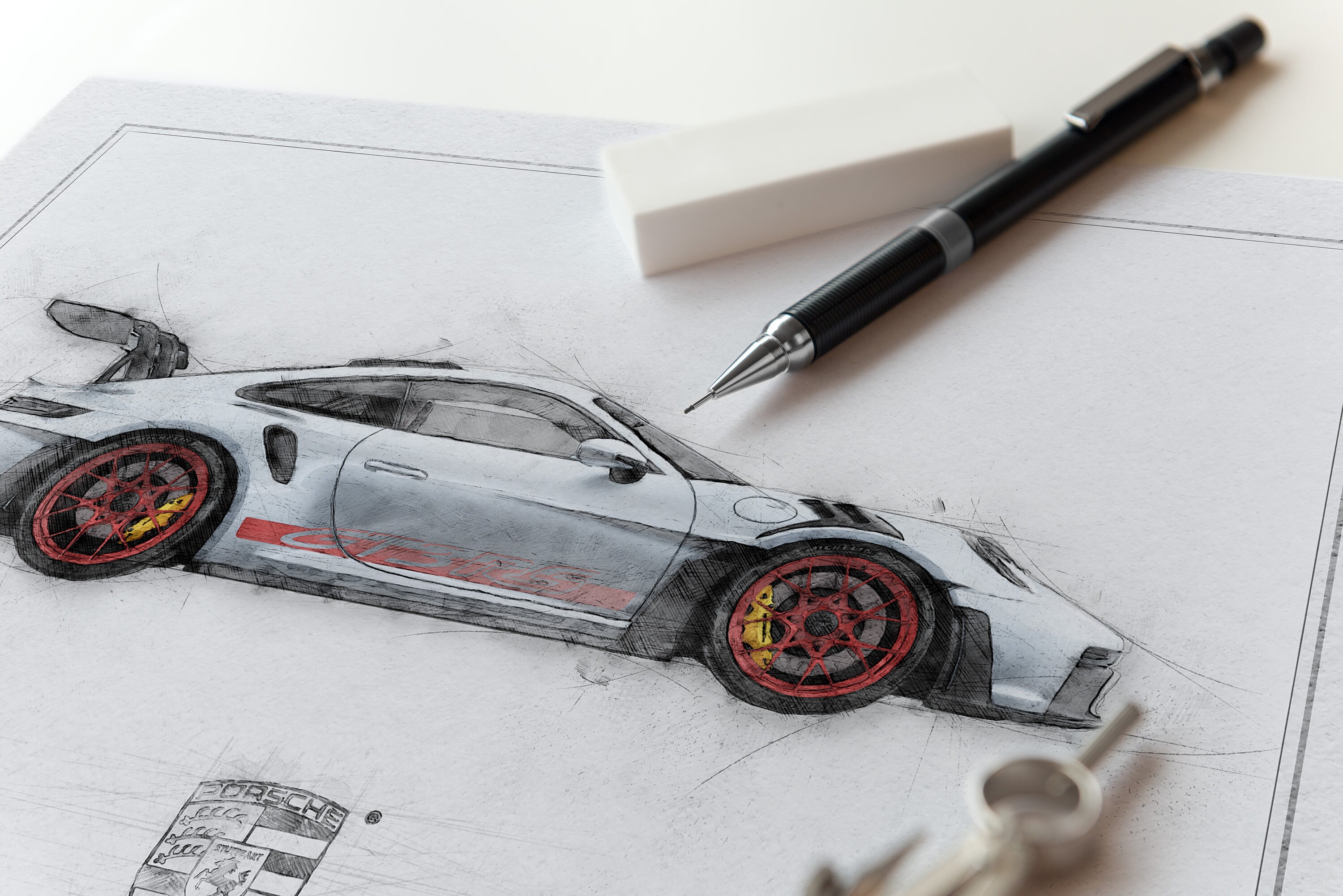 Personalized Custom Car Drawing, Gift, Photo, Illustration, Sketch ...