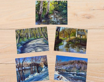 Blank Seasons in Virginia card assortment river greeting card snow assortment gift cards landscape blank winter card pack any occasion cards