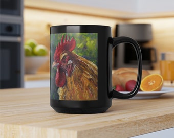 Chicken coffee mug animal gift rooster animal lover gift mug farmer rooster gift woman rancher mug rooster man coffee mug rooste