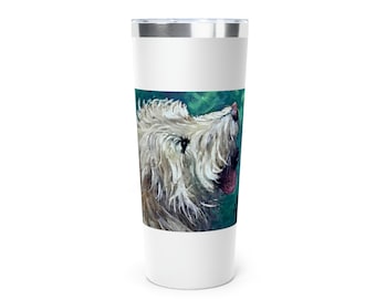 Cute dog gift Tumbler woman Dog owner gift Scruffy Dog lover gift White dog gift Man Animal lover gift Funny dog tumbler