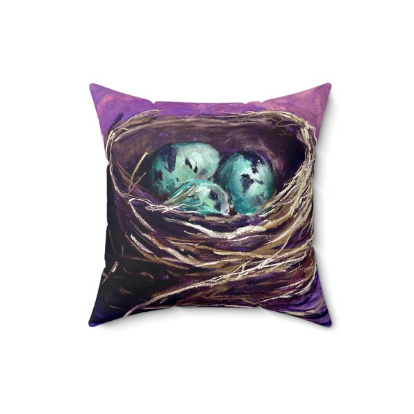 Bird Nest Pillow Etsy