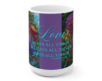 Coffee mug love gift Christian Bible mug verse gift woman inspirational meme gift mug Scripture quote gift love man