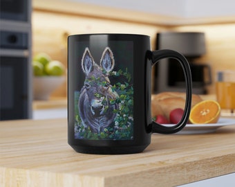 Coffee mug Animal lover gift Donkey lover gift mug Farmer donkey gift Woman rancher gift mug Donkey coffee mug gift Cute donkey mug gift