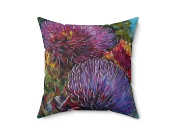 Decorative pillow couch floral pillow bed fun pillow gift woman home decor gift man house gift pillow flower nature