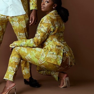 Multiprint Blazer, Suit Set , Limited Edition, Trousers, Batik, African Print