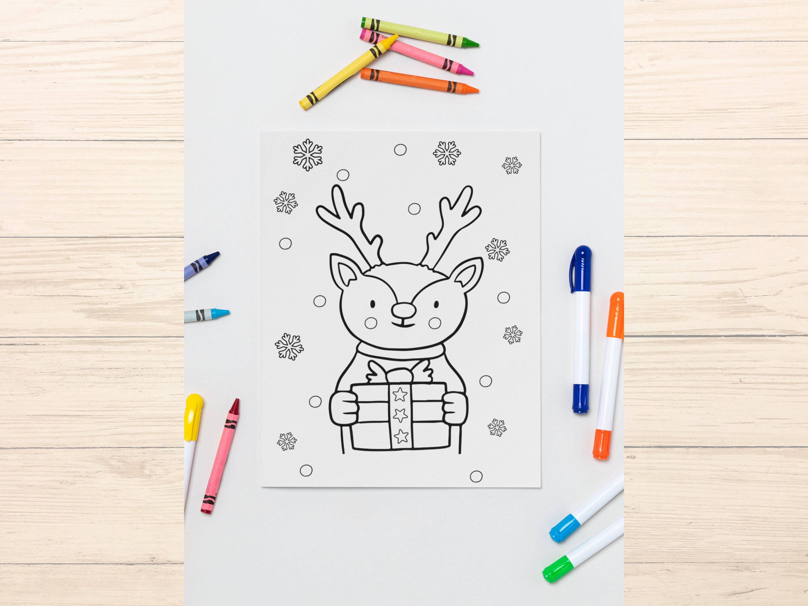 Coloriages De Noel A Imprimer Coloriages De Noel - Etsy France