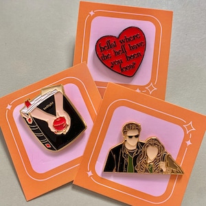TWILIGHT PINS movie 2000s Y2K Bella Edward vampire grunge cult classic jacob warewolf badge enamel fan brooch gift idea