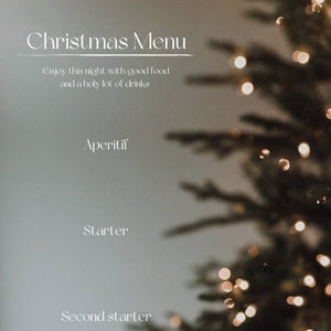 Estética do Menu da Árvore de Natal